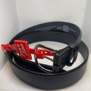 Tony Lama Mens Black Heritage Leather Belt Made in USA Size 46 Western